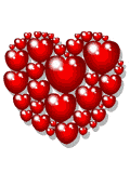 Gif animé coeurs qui battent